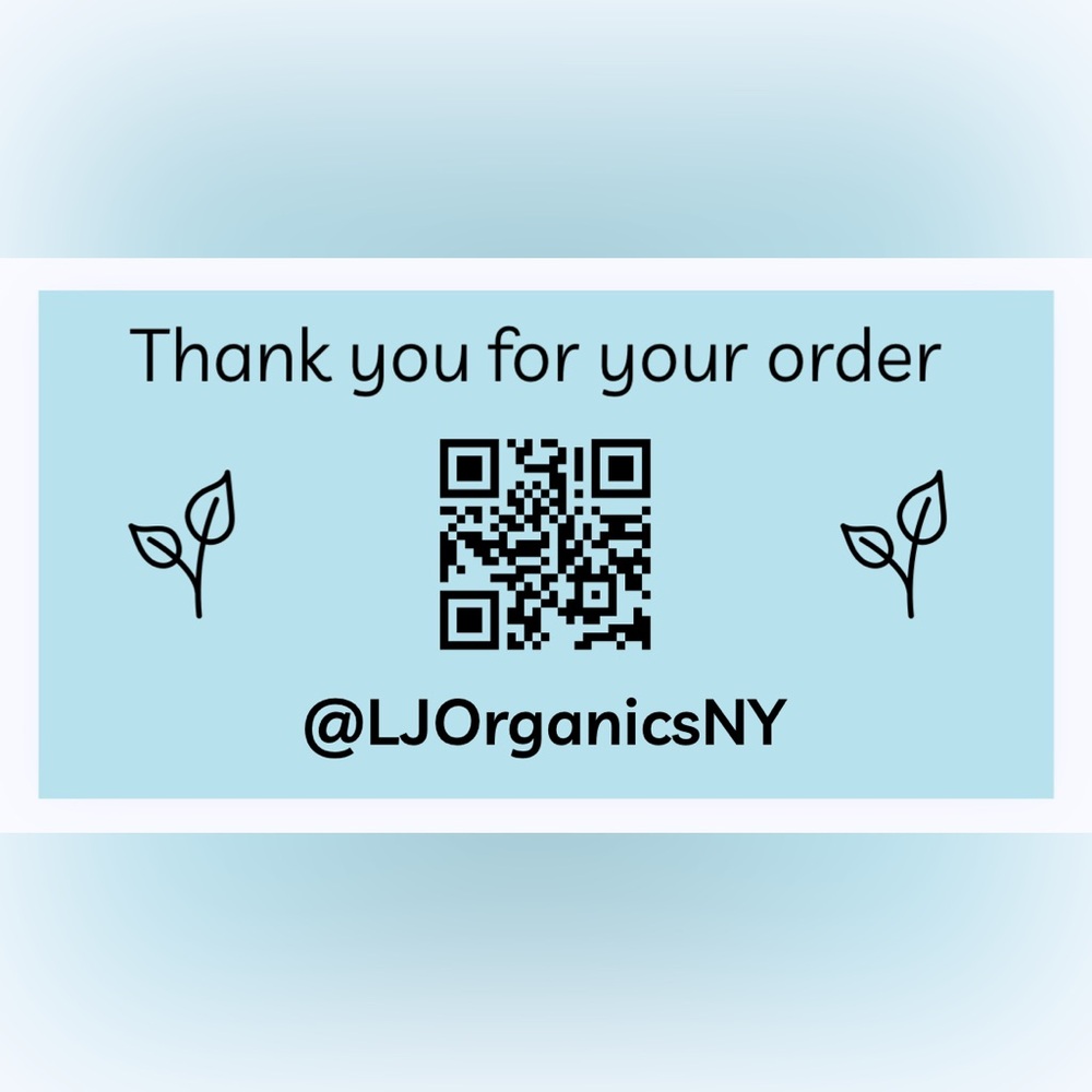 30 CUSTOM STICKERS - 2” x 1” - THANK YOU FOR YOUR ORDER - W/ CLOSET NAME & QR